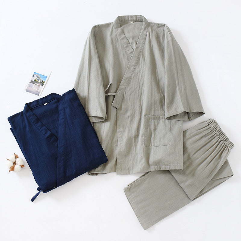 Pyjamas de pantoufles en coton pur pour hommes