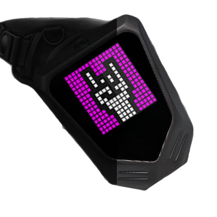Bricolage Écran Pixel-Style Single-Sholder Crossbody Sac à jambes à vélo