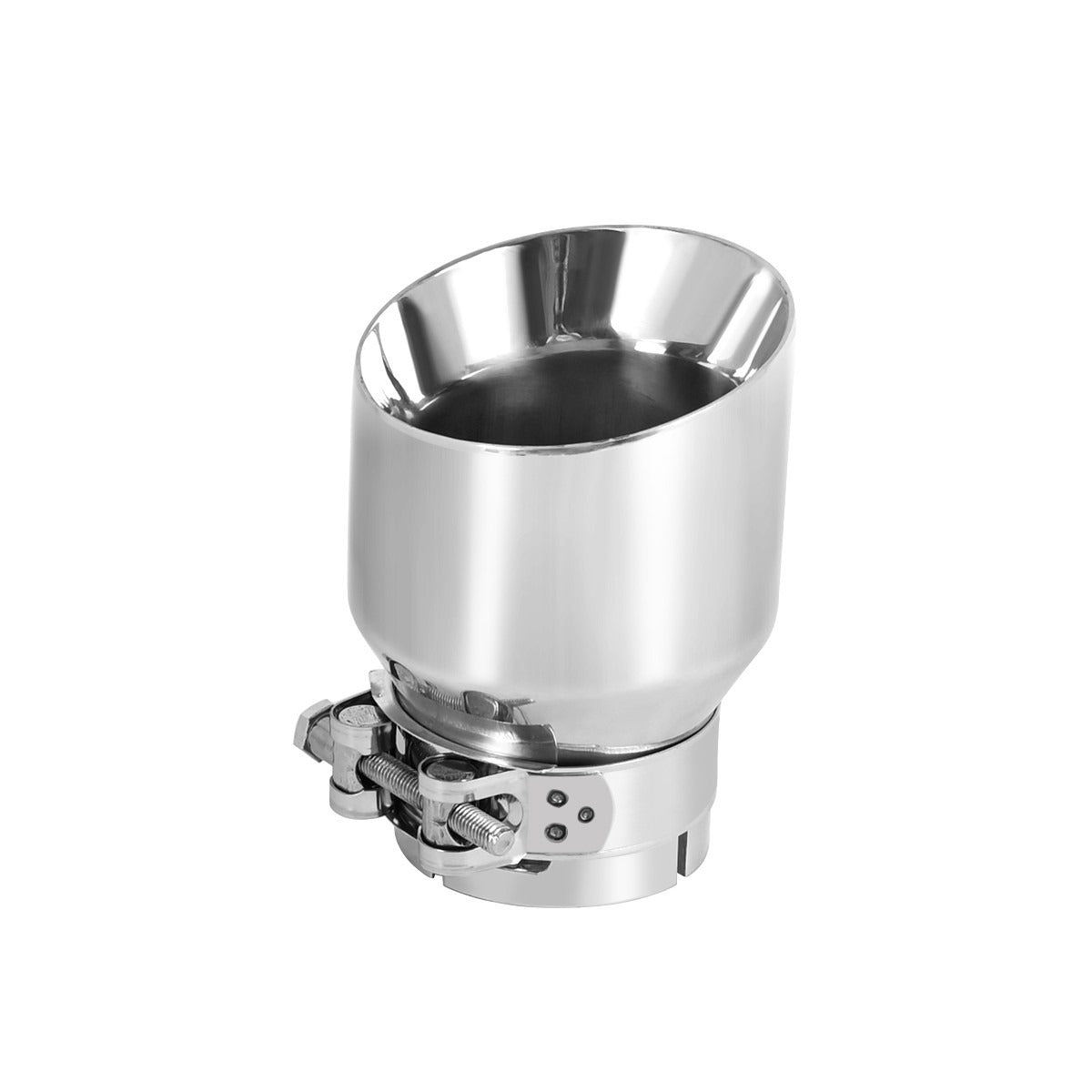 3''Inlet 4''Outlet Tailpipe Conseil d'échappement Tuyau d'échappement en acier inoxydable poli