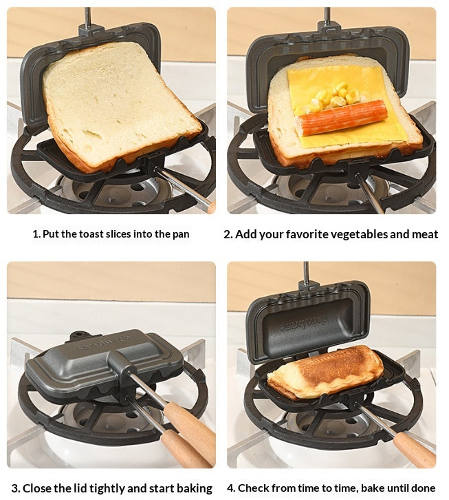 Plateau de cuisson en alliage d'aluminium double côté pour cuisine de ménage
