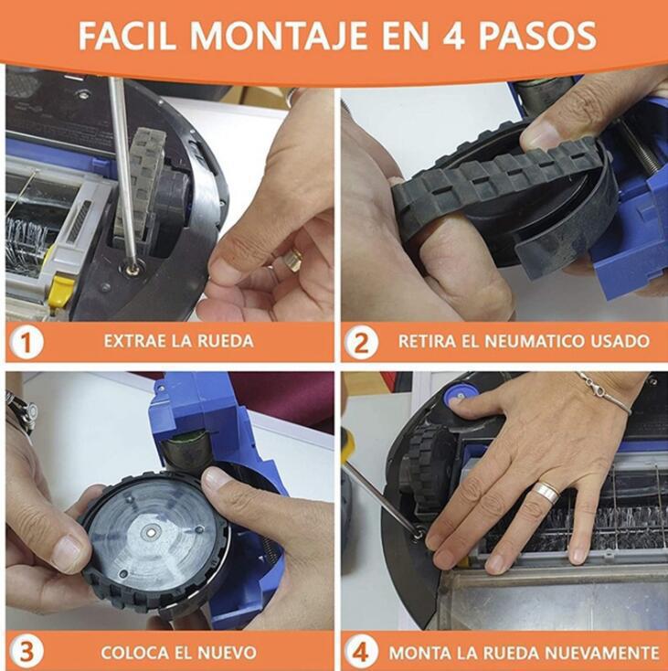 Pneu robot anti-abrasion Pneu de ceinture noir