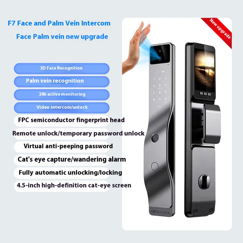 Reconnaissance du visage Empreinte du doigt Mot de passe Smart Door Lock