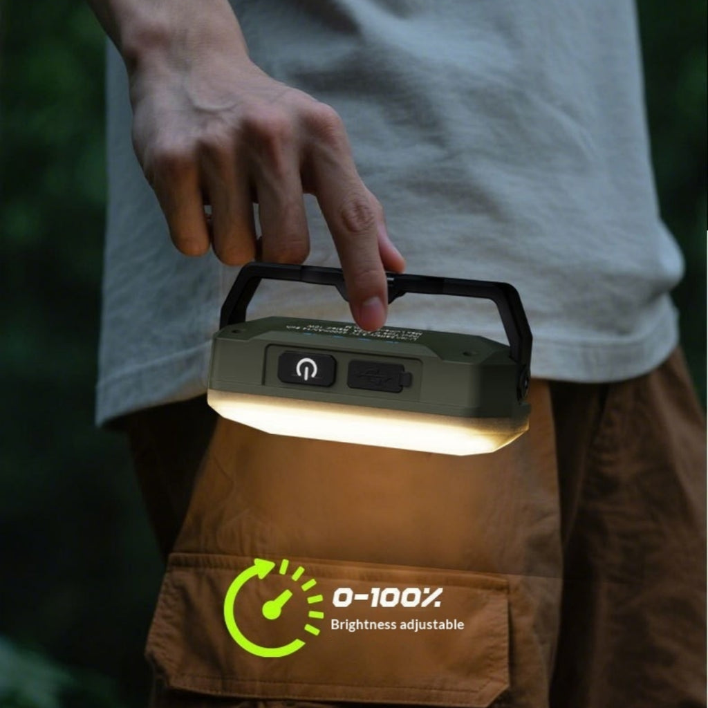 Lampe d'éclairage de charge longue durée pour tente de camping portable