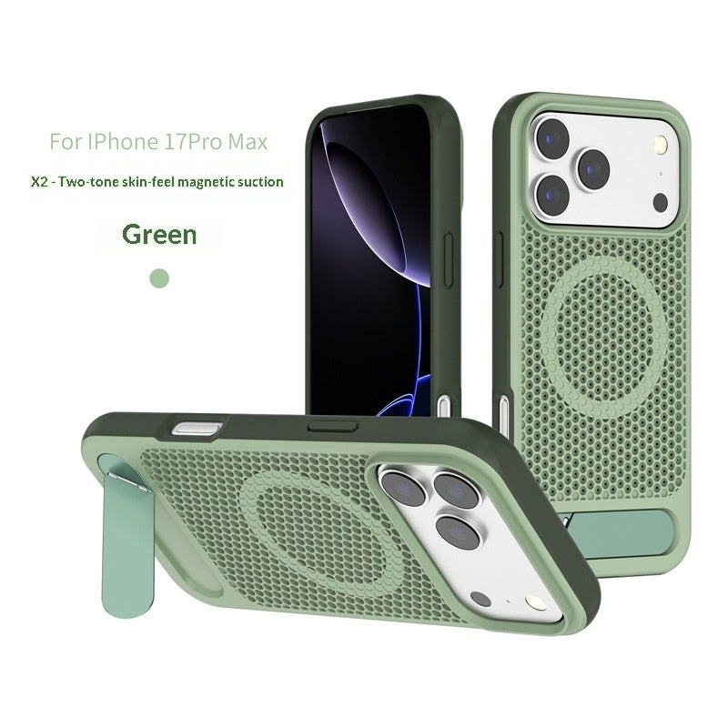 Cas de téléphone à sensation cutanée avec un support d'inclinaison