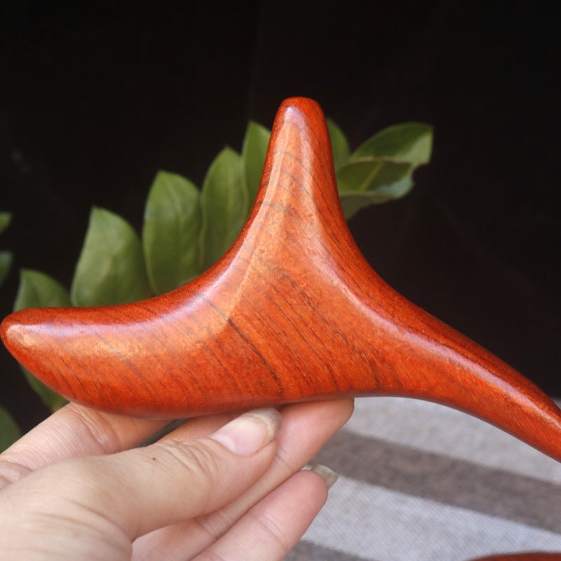 Rosewood Triangular Spiky Foot masseur pour l'acupression sur les semelles et les jambes