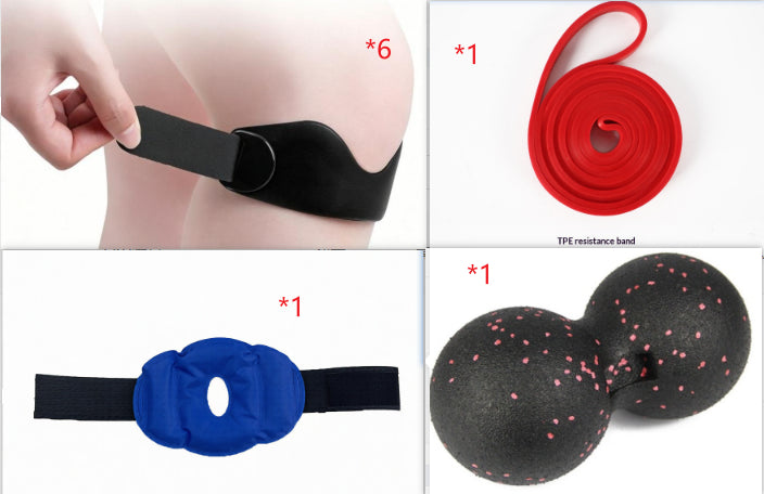 Fitness Basketball Jump Rope et équipement de protection Ensemble de bracelets de Patellar