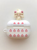 Cute Strawberry Cream Pillow Cover