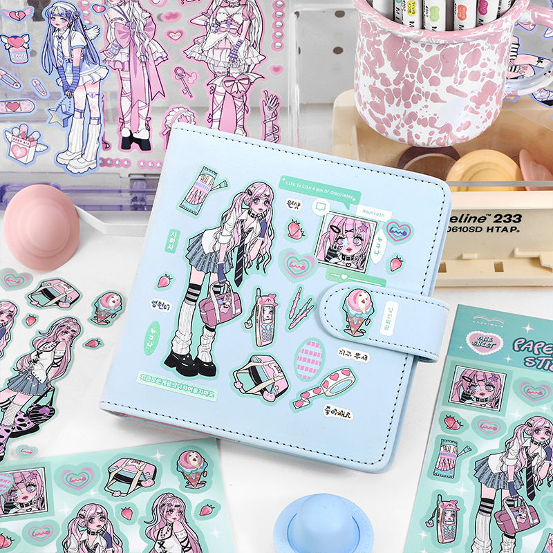 Compte à main bricolage avec stickers film douille