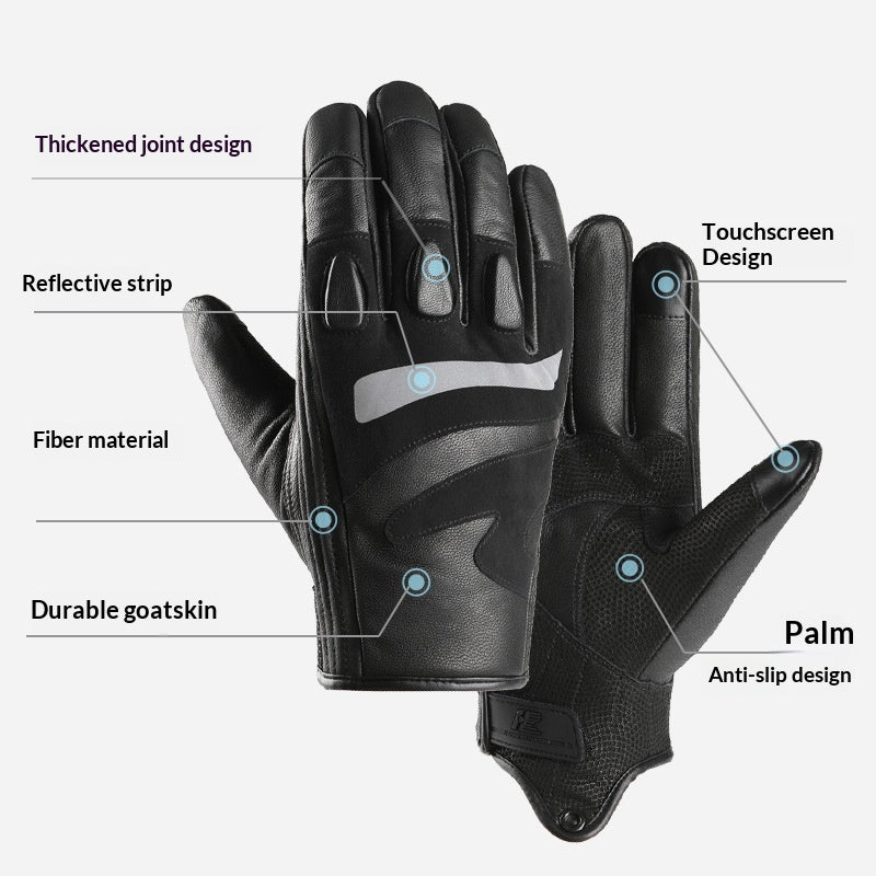 Gants d'hiver en plein air à écran tactile avec doublure en polaire imperméable et coupe-vent pour