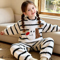 Pyjama chaud et ensembles de vêtements de salon pour petites filles
