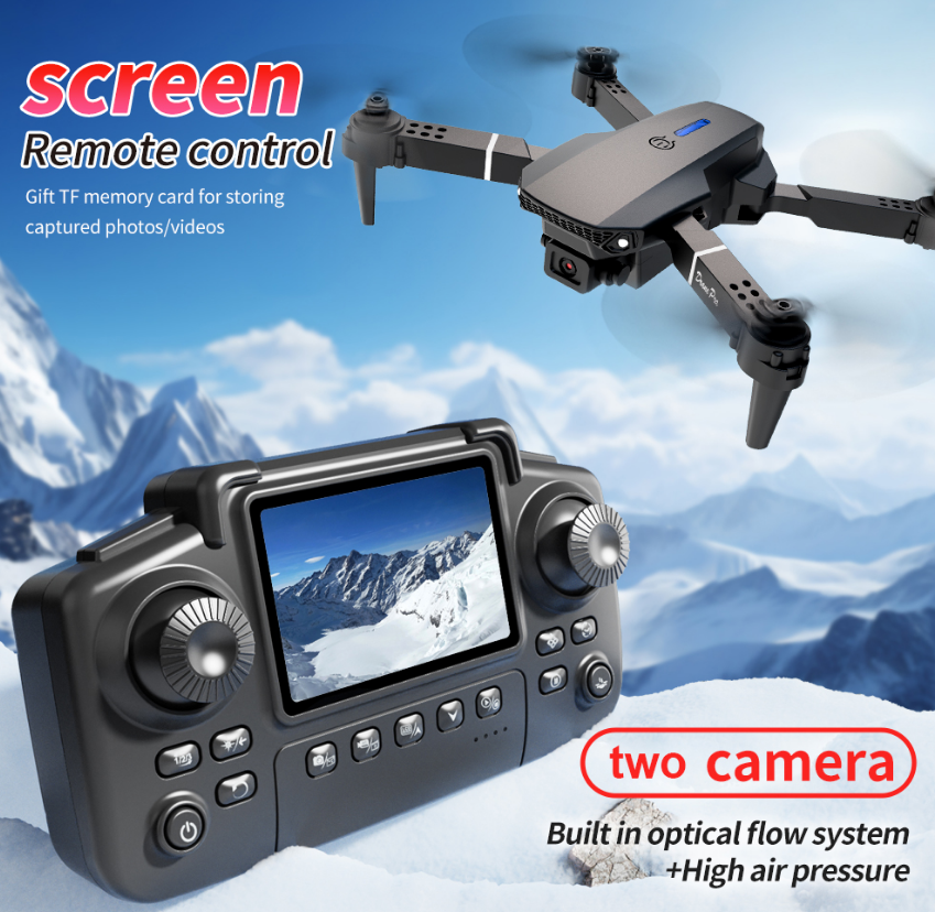 E99 Drone double batterie avec écran