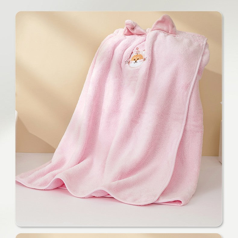 Ensemble de serviette de bain cartoon Femme forte absorbant l'eau Séchage rapide