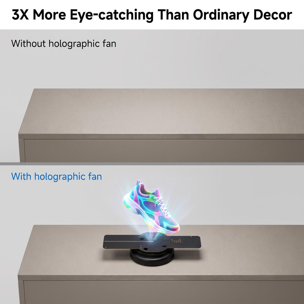 Wiilala LS-12 Ultra HD Mini ventilateur holographique 3D