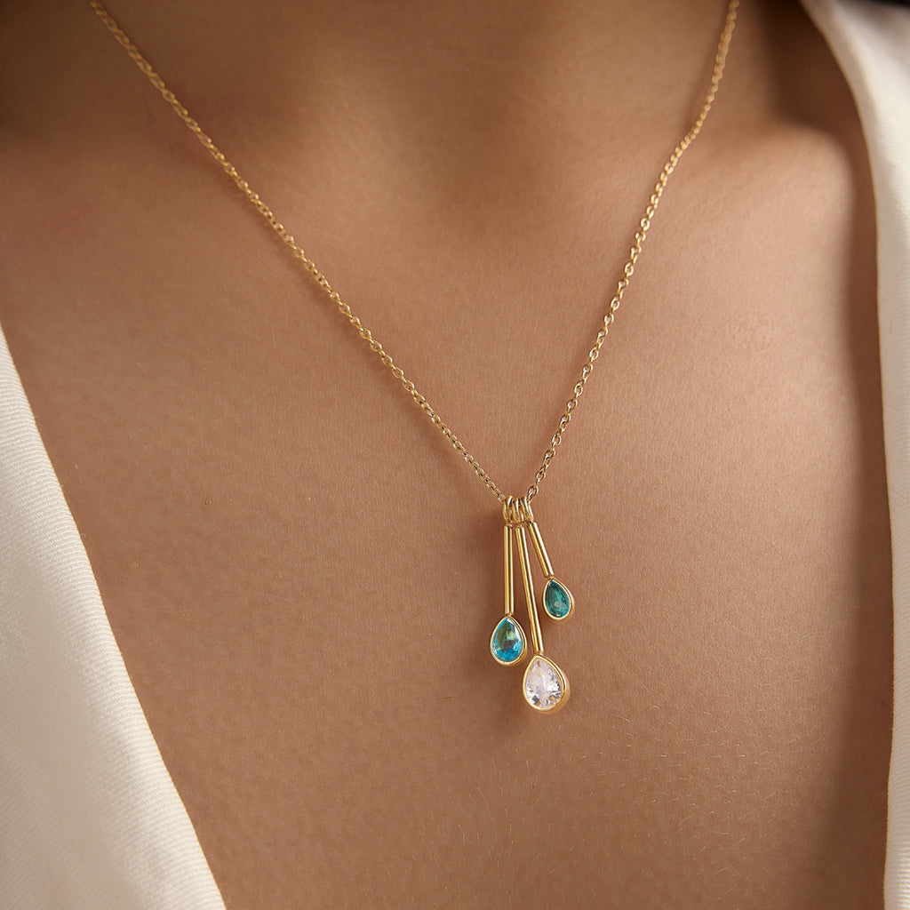 Pendentif Collier en acier titane pour les femmes