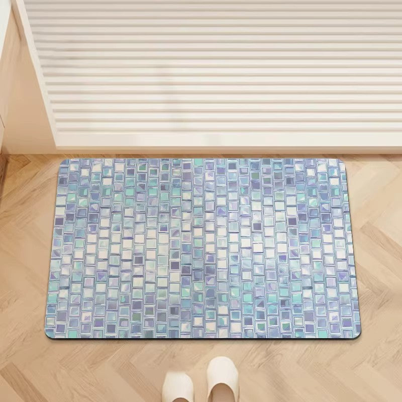Tapis de porte à séchage rapide Dirt- et résistant aux rayures Tapis de pied Diatomées Terre tapis