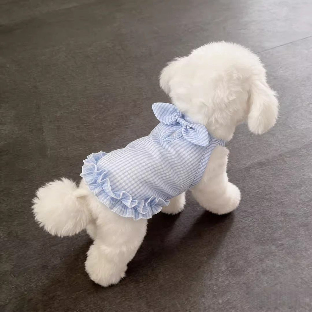 Vêtements de chat Été mince Robe élégante