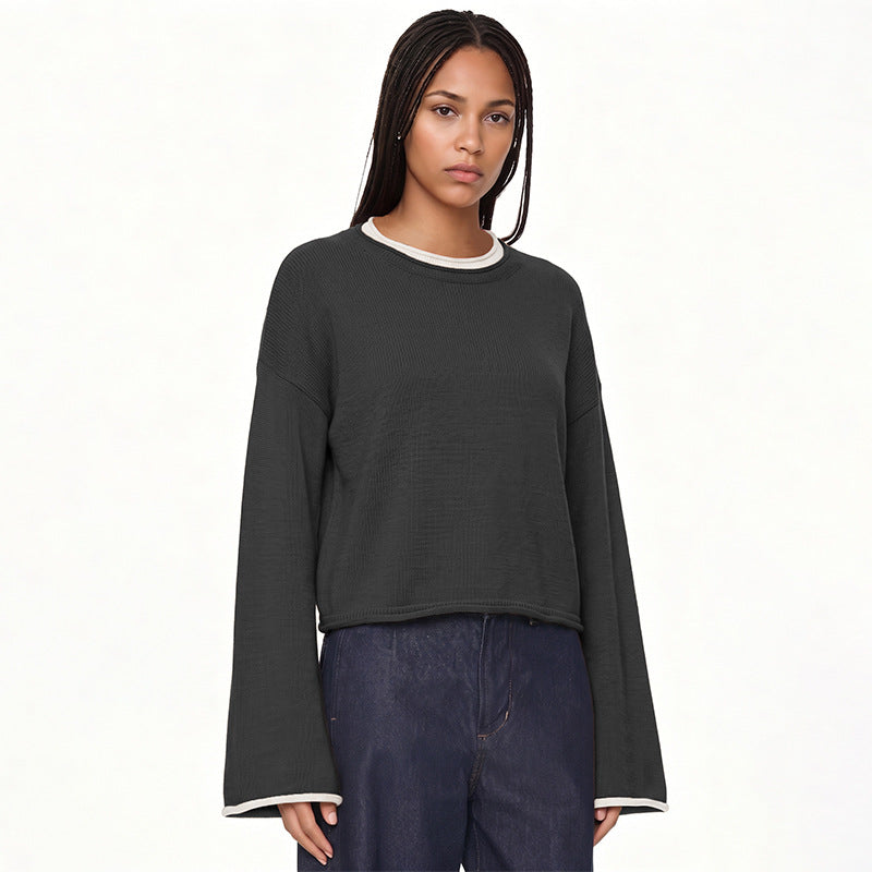 Women's Pullover Round Neck Casual Top