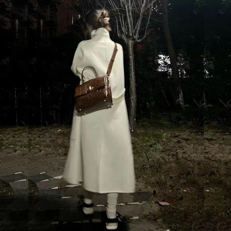 Laine mi-longueur pour femmes Style automnehiver