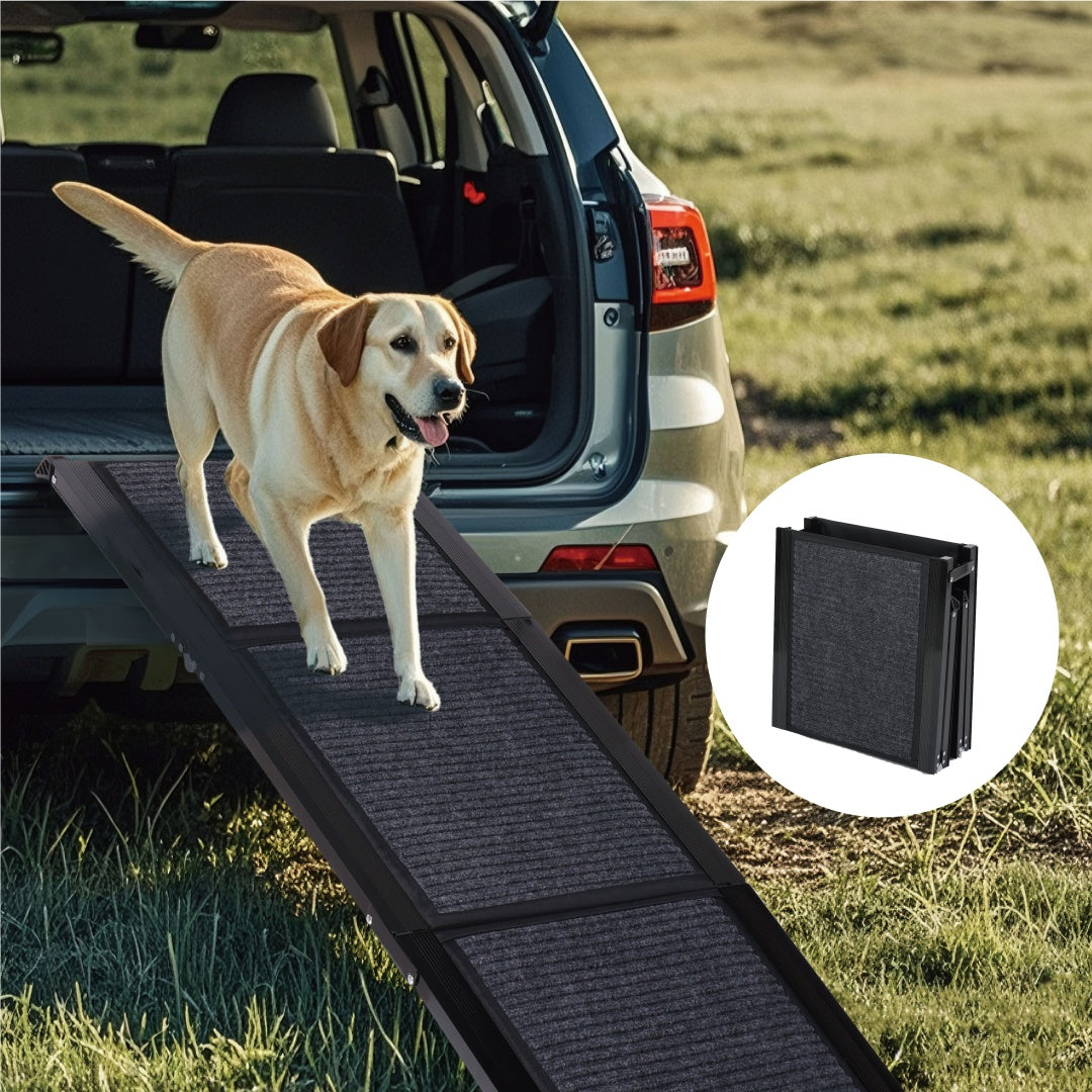 Rampe de chien pour voiture 71 longue et 19.3 large rampes de chien portable pour grands chiens avec rug S non-dérapant