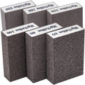 Set of 6 assorted sanding sponges for wood