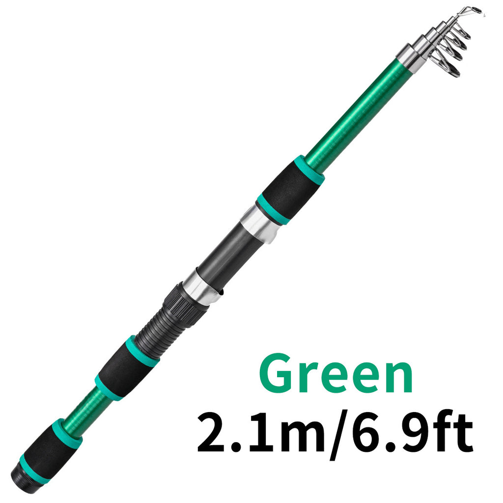 Tige télescopique de lure pour enfants Section courte en verre Acier Pack dur Snakehead Rod Lancer 18