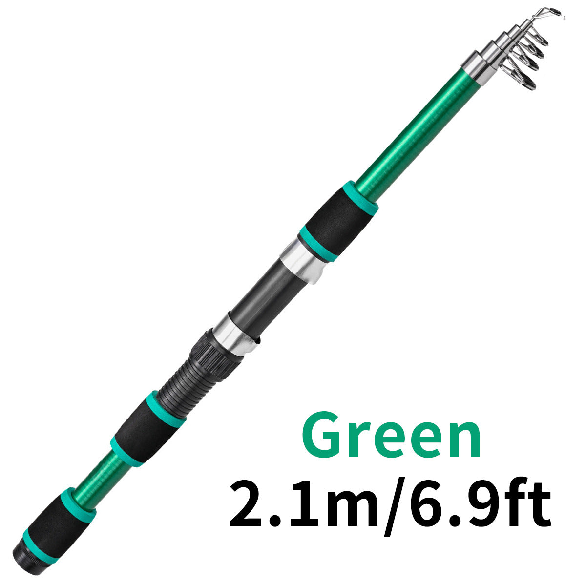 Tige télescopique de lure pour enfants Section courte en verre Acier Pack dur Snakehead Rod Lancer 18