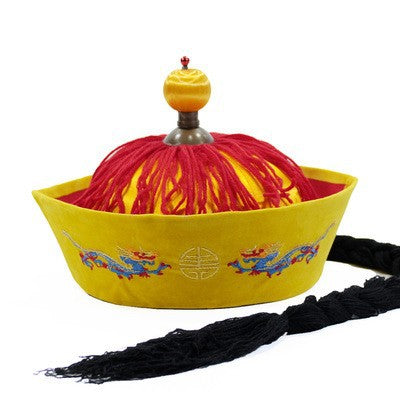 Danse noire Table Performance Chapeau Empereur Qianlong Chapeau