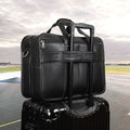 Câblage cuir d'affaires en cuir Premier couche Cowhide 17 pouces Portable Bag
