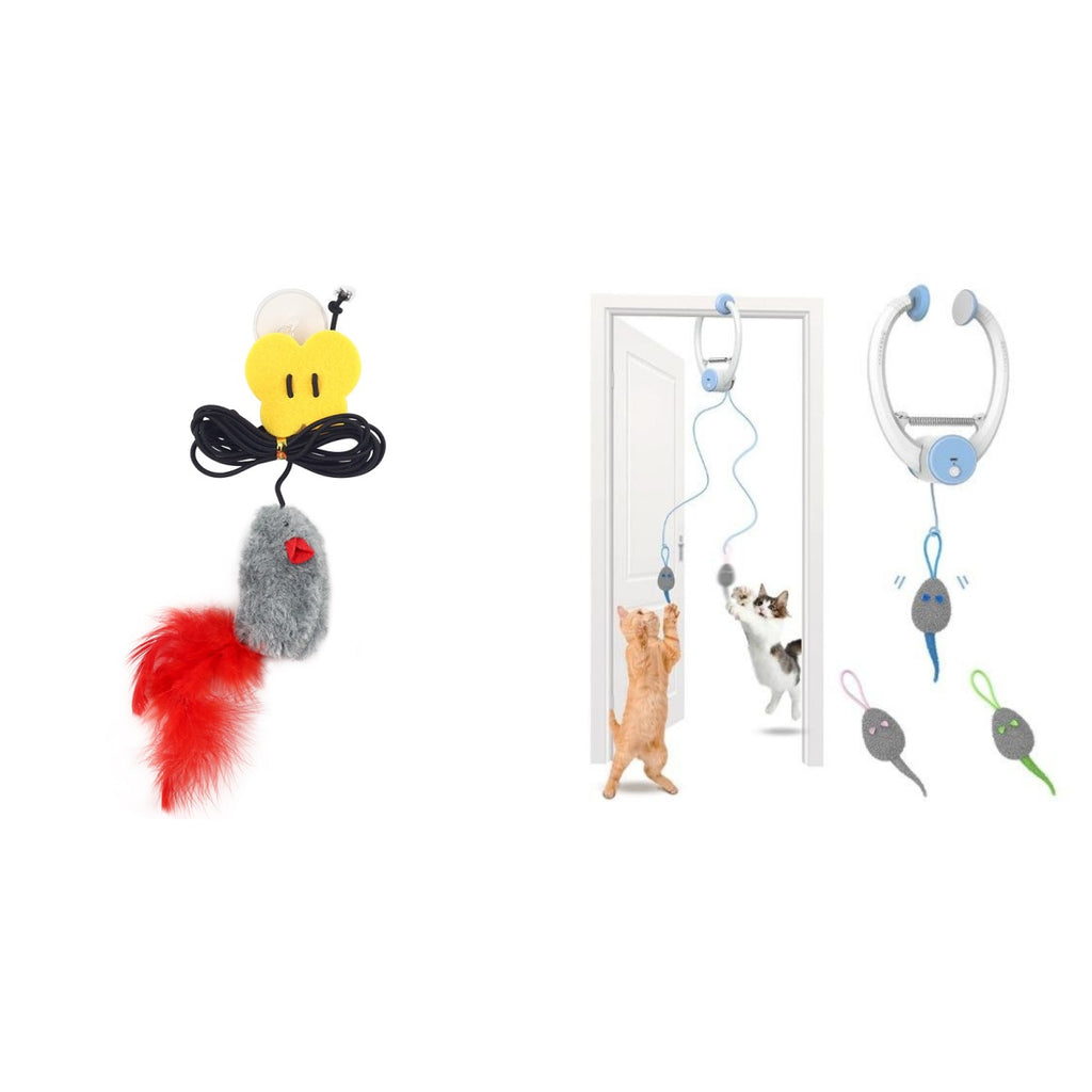 Couleur Beating Souris porte-porte électrique suspendu Automatic Interactive Toy