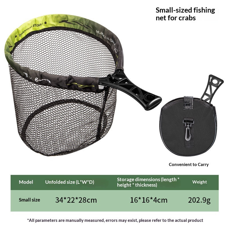 Net pour la pêche à la lure pliable petit atterrissage net ensemble complet tout-en-un