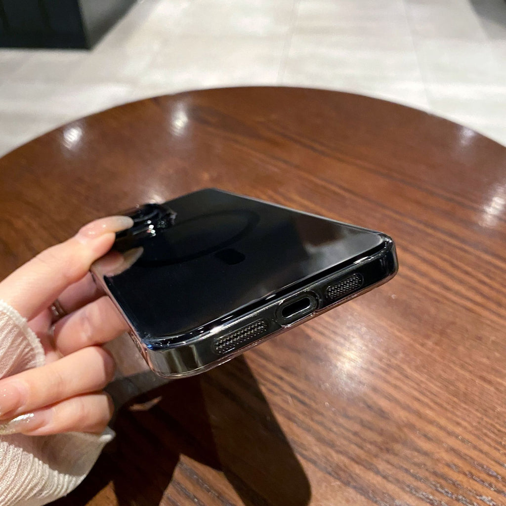Cas de téléphone transparent non jaune ultra mince