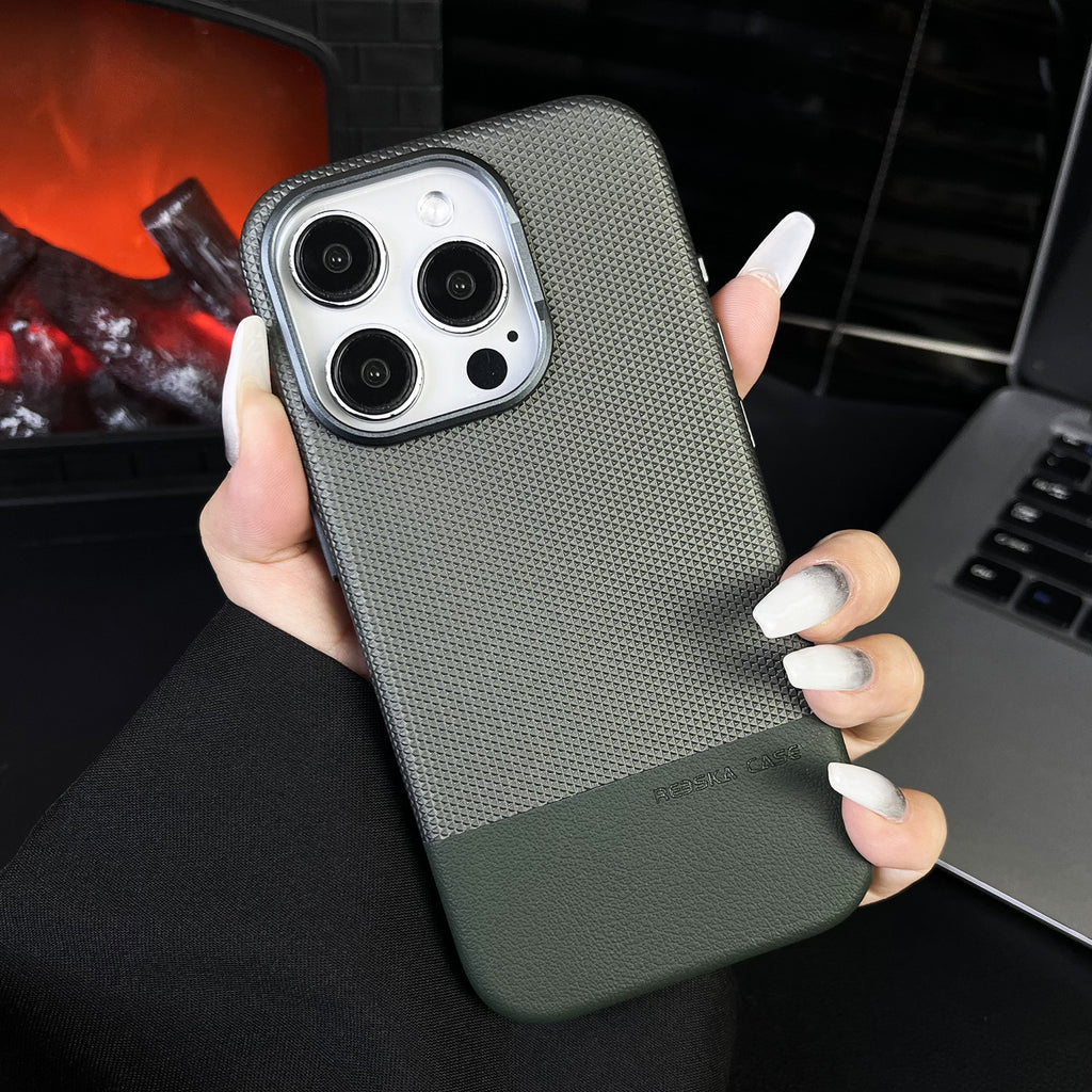 Case de téléphone Dragon échelle Texture pointure en cuir magnétique tout inclus résistant à la chute