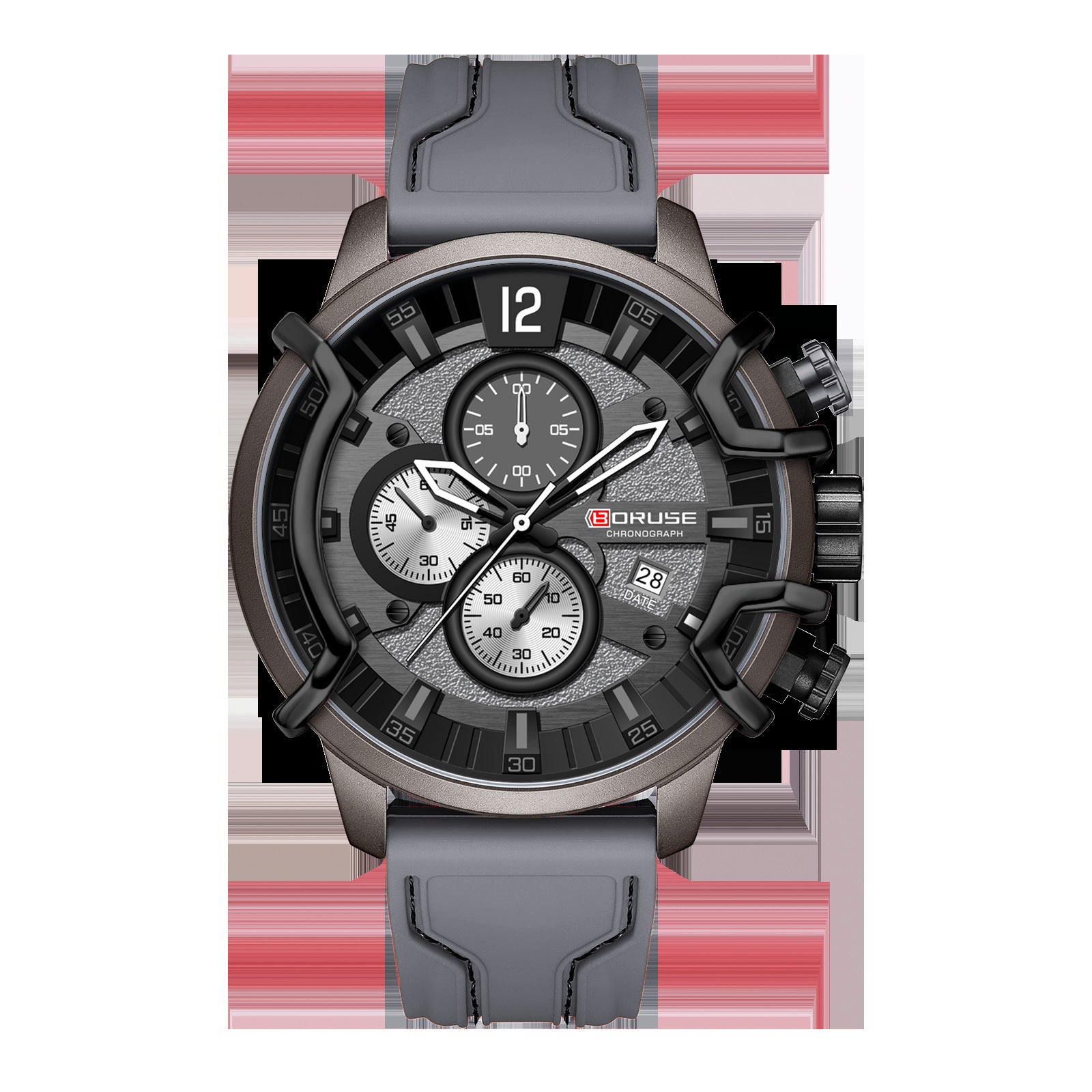 Montre Quartz Lumineuse Homme imperméable multifonctionnelle