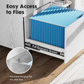 3 tiroirs Mobile Rolling Lateral File Cabinet pour le bureau et la chambre d'enfants