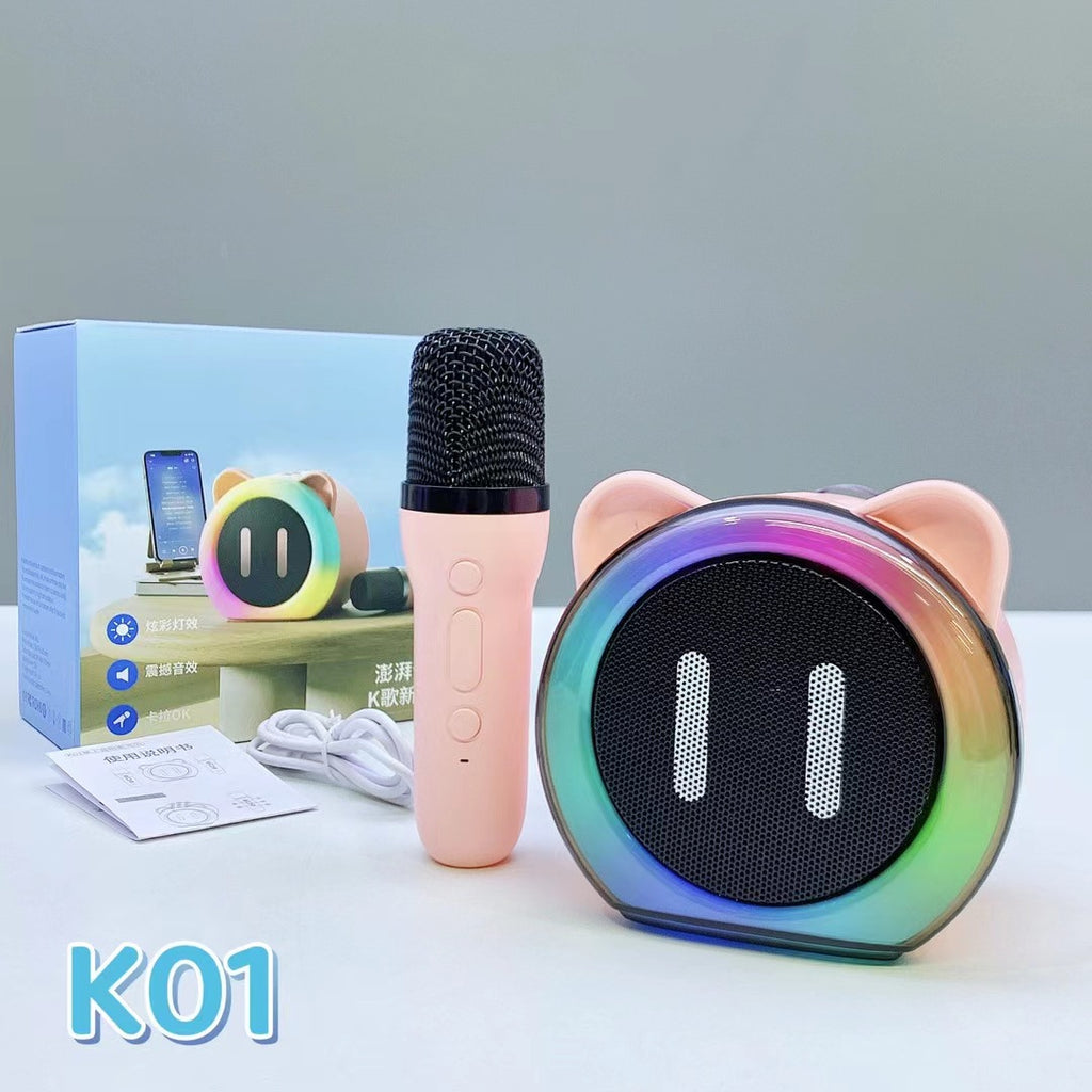 Haut-parleur Bluetooth Karaoke et microphone sans fil pour enfants