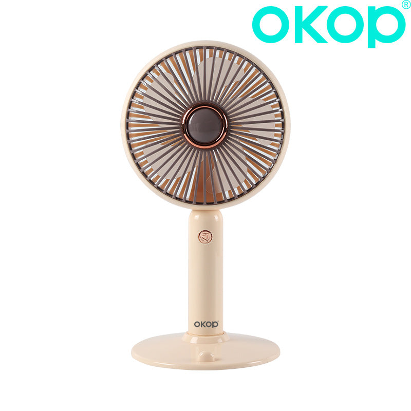 KP-F14 Minimalist élégant Mini ventilateur portable USB Rechargeable 3-Speed Desktop Compatible In