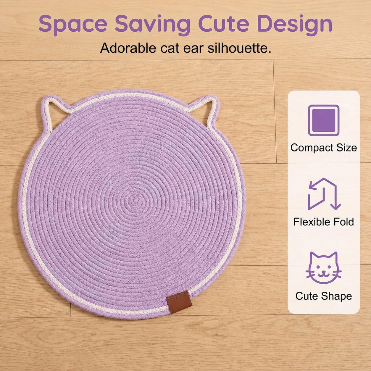 Pad à égratignures pour chats d'intérieur Kitten Round Cat Scratcher Pad
