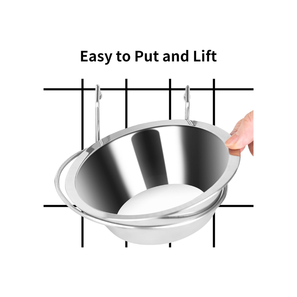 2PCS Kennel Water Bowl Suspension