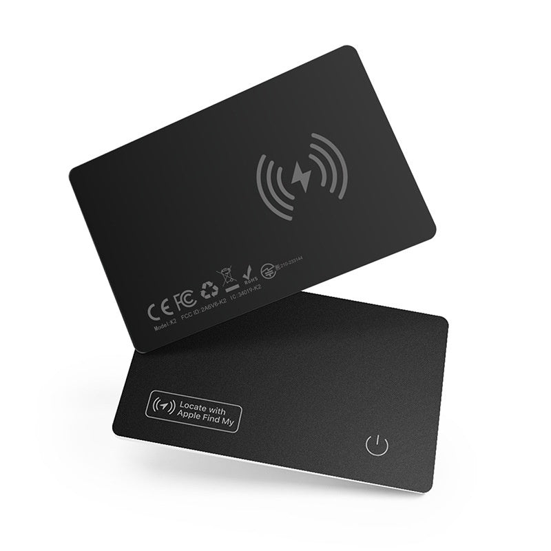 Carte de recharge sans fil ultra-mince avec traqueur anti-perte