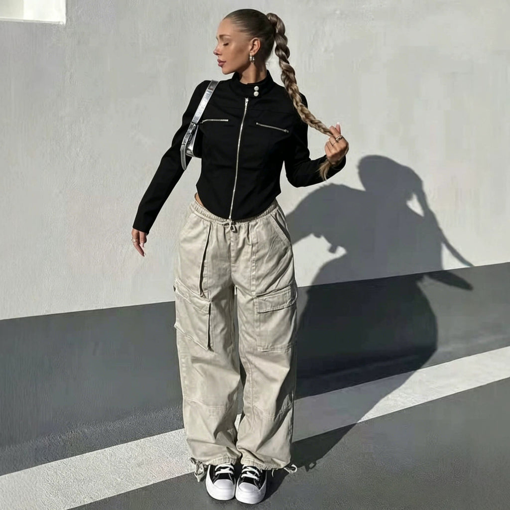 Veste de sport Outwear Figure-flattering Top Asymétrique Design