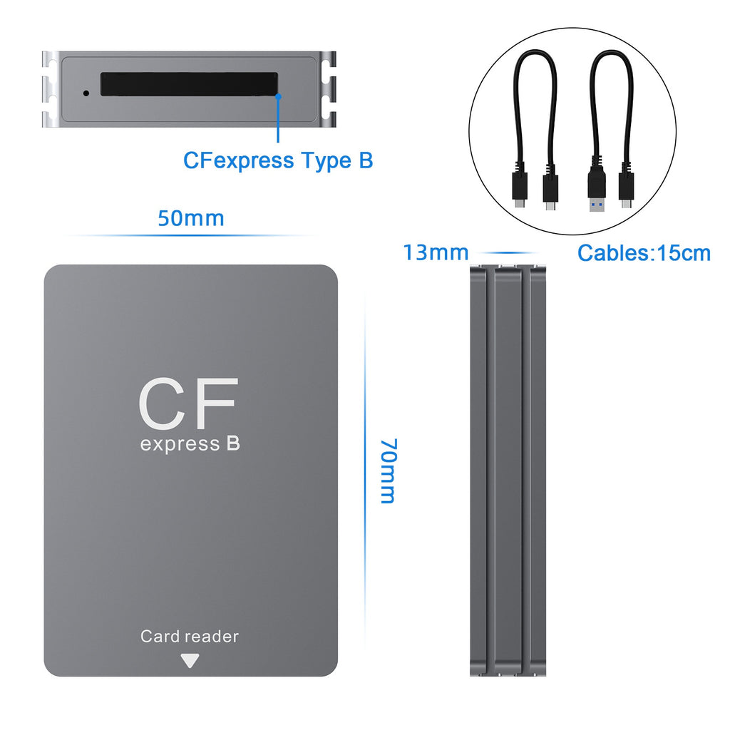 Lecteur de cartes USB dédié à la photographie Et la vidéographie