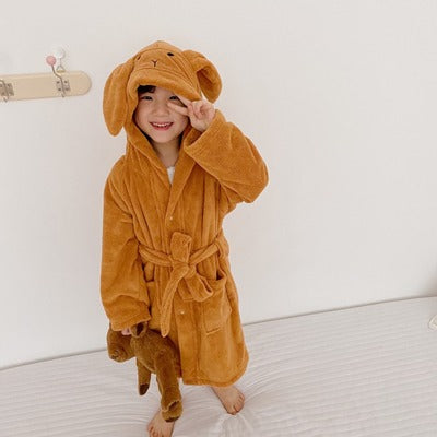 Serviette de bain à capuche de lapin