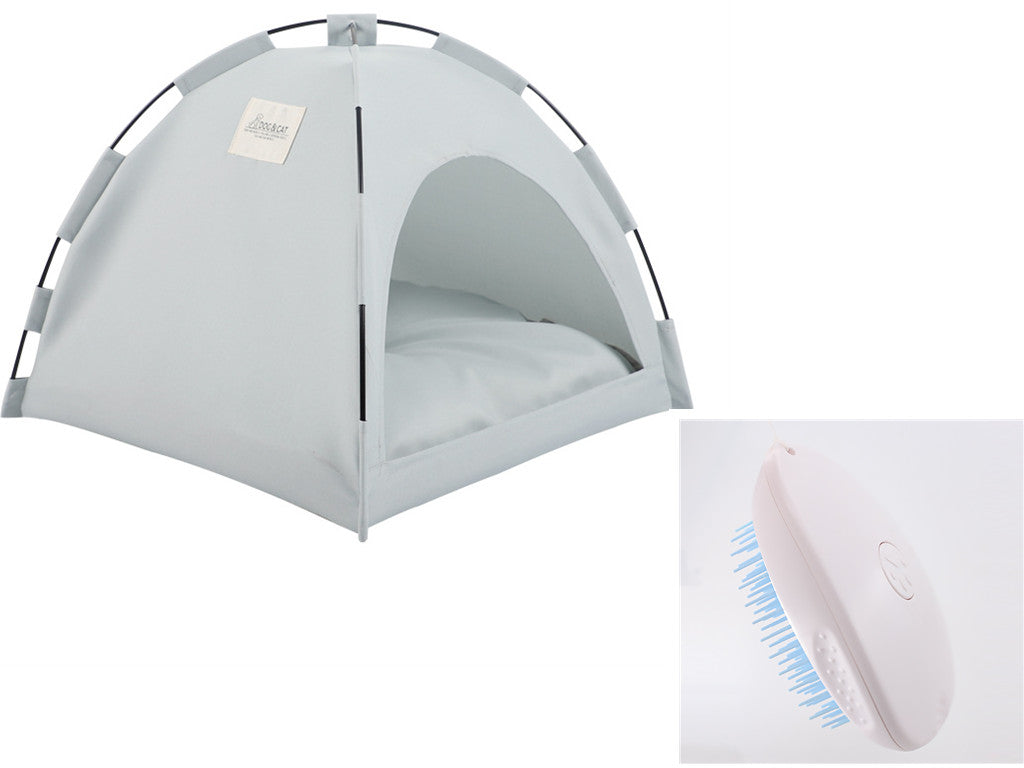 Cat Tente Cooling Mat Dog House Pet Canapé Camping Dog Lit avec coussin pour chien Kennel Intérieur