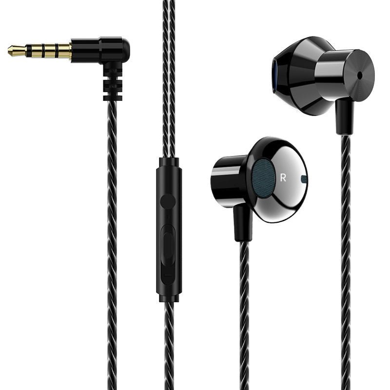 Wired In-Ear Gaming Headphones Flat Port Round Hole Universal Earbuds Interface