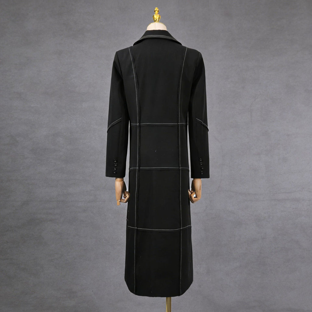 Manteau de Trench Fashionable, Veste Femme Vintage européenne et américaine de style britannique