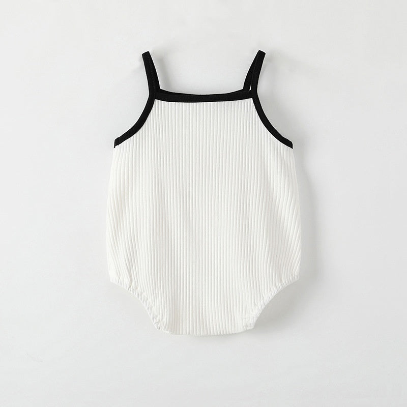 Maillot de saut Vêtements pour bébés Coton Sans manches Vêtements pour nouveau-nés Onesie