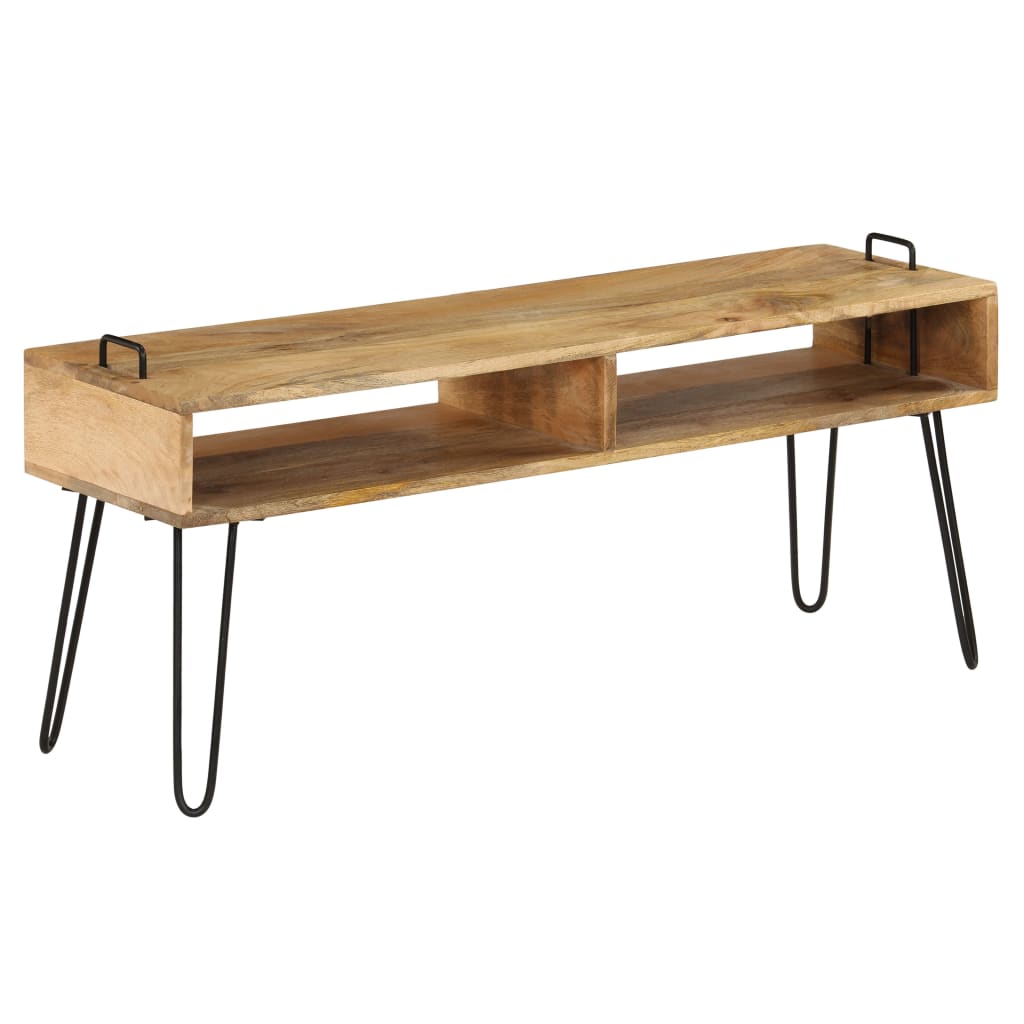 TV stand en bois massif de mangue 110x35x45 cm