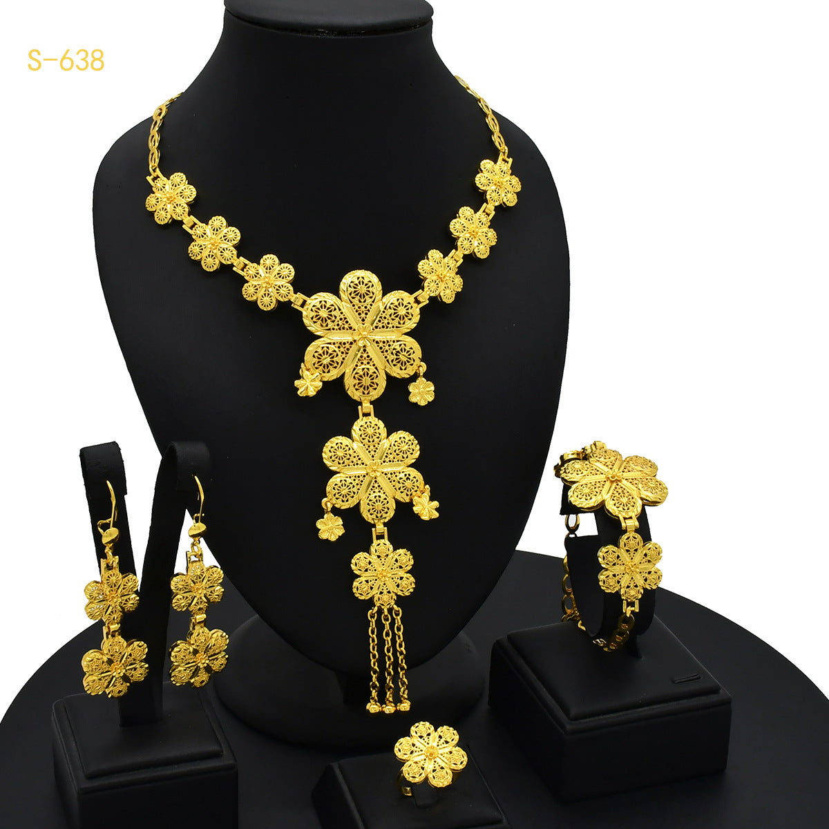 Bijoux pour femmes 24K plaqué or arabe