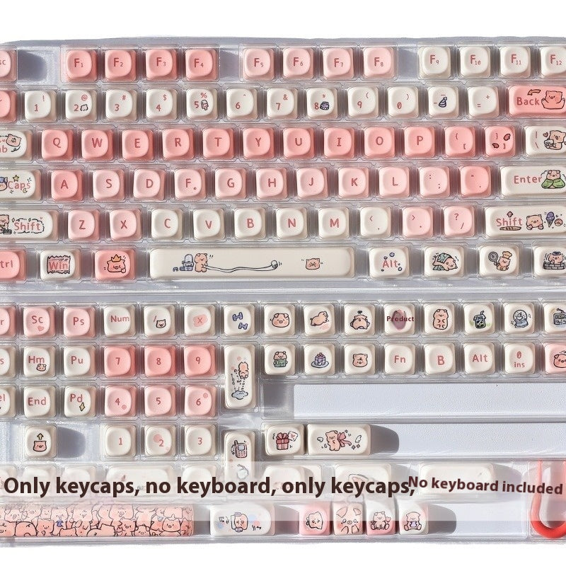 Couvercle de clé de porc parfumé MOA Hauteur PBT Couvercle de clé Sublimation cinq faces Mignon