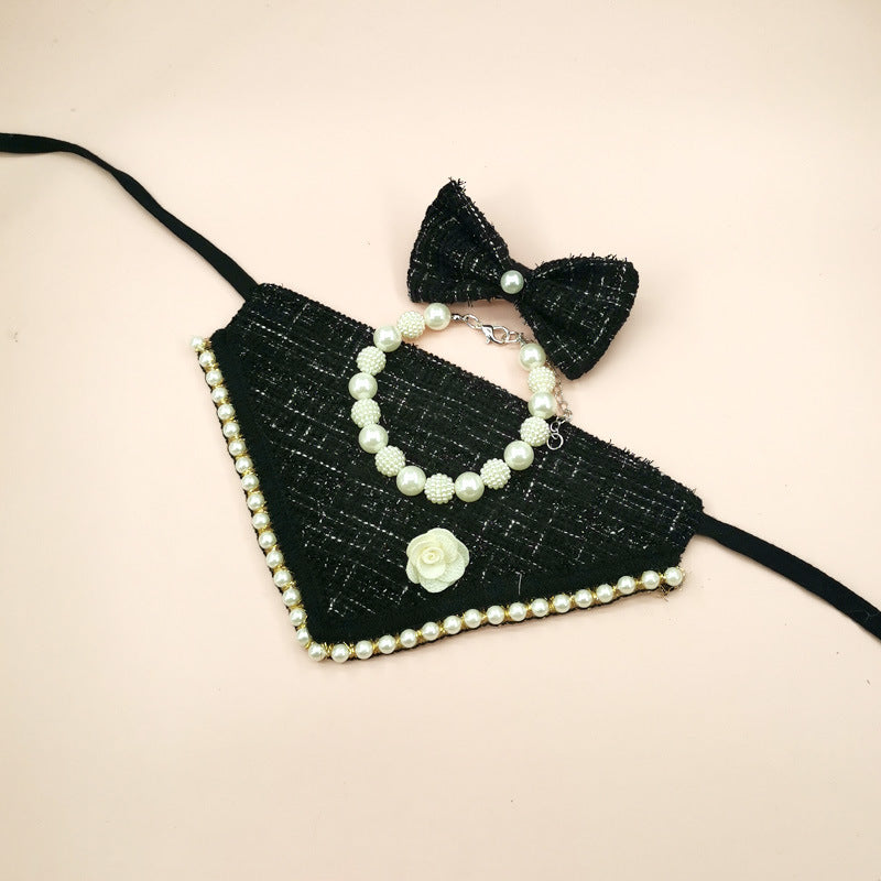 Accessoires pour animaux de compagnie Serviette de salive Triangular Bib